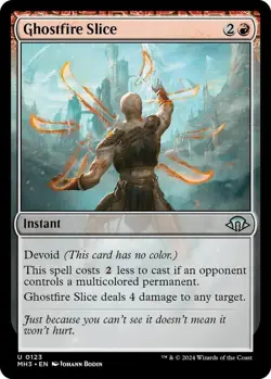 Ghostfire Slice *FOIL* - Modern Horizons 3 - 123 - LP/NM - Image 1
