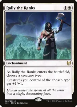 Rally the Ranks *FOIL* - Kaldheim - 20 - LP/NM - Image 1