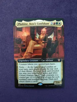MTG SNC: Phabine, Boss's Confidant — Extended Art (Legendary Creature) Foil NM - Image 1