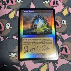 Foil Fabled Passage Post Malone Secret Lair Mtg Magic The Gathering NM - Image 1