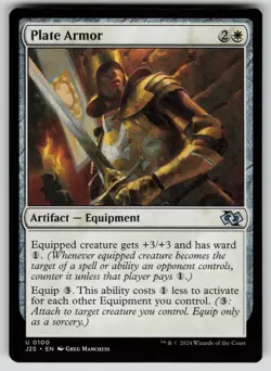 Plate Armor Uncommon Foundations Jumpstart 100 MTG Near Mint 2024 - Image 1
