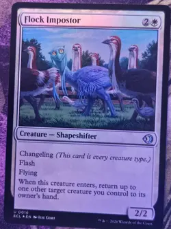 Flock Impostor 16 Uncommon Lorwyn Eclipsed Magic: The Gathering Foil LP - Image 1