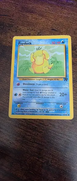 Psyduck 65/82 Common Team Rocket Pokemon Moderately Played - Image 1