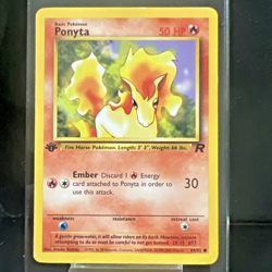 Ponyta 64/82 1st Edition Team Rocket NM Pokemon TCG - Image 1