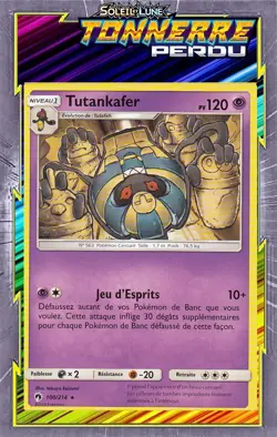 Tutankafer - SL08:Tonnerre Perdu - 100/214 - Carte Pokemon Francaise - Image 1