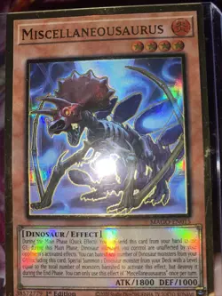 Yugioh ! Miscellaneousaurus Mago-En015 Gold Ultra Rare 1st Edition - Image 1