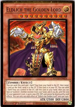 Yugioh Eldlich the Golden Lord MAGO-EN024 1st Edition NM - Image 1