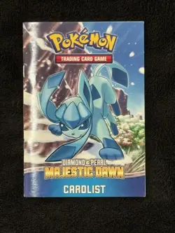 *RARE* Pokemon TCG Diamond/Pearl Majestic Dawn Rule Book/Card List - Image 2