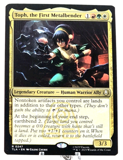 MTG Toph, The First Metalbender, (0247) Avatar The Last Airbender Rare - Image 1