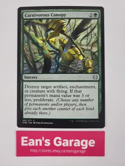 MTG Carnivorous Canopy 162/271 ONE Phyrexia: All will Be One Common - Mint - Image 1
