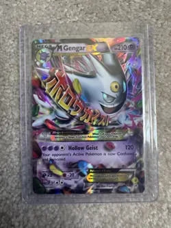 Pokemon M Gengar EX XY166 Mega EX Full Art Holo Promo Pokemon TCG English - Image 1
