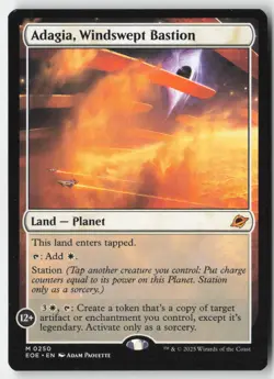 MTG - Adagia, Windswept Bastion FOIL M Edge of Eternities 250 LP-NM - Image 1