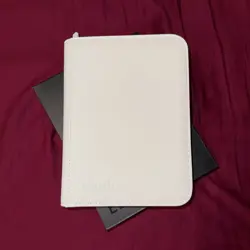 Pokemon card lot and White Vault X 4-Pocket Binder - Image 1