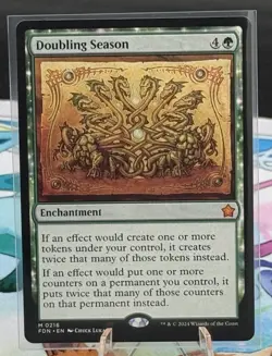 Doubling Season (Regular, #216, NM) Foundations (FDN), MTG - Image 1
