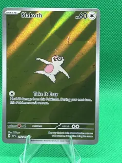 Pokemon Slakoth 212/191 SV08 Surging Sparks Illustration Rare Holo HP60 EN - Image 1