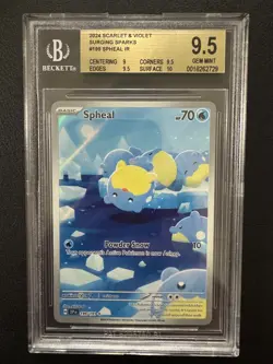 Pokemon TCG: BGS 9.5 Spheal 199/191 Illustration Rare - 2024 SV: Surging Sparks - Image 1