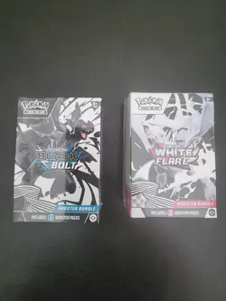 Pokemon Black Bolt and White Flare Booster Bundle Set - Sealed - Image 1