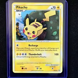 Pikachu HGSS03 Holo Rare Pokemon Card Heart Gold Soul Silver Promo LP - Image 1