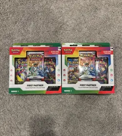 Pokemon First Partner Series 1 Illustration Collection (Set of 2) Factory Sealed - Image 1