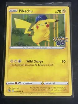 Pikachu (28) Holo Rare Pokemon GO 028/078 LP MO82 - Image 1