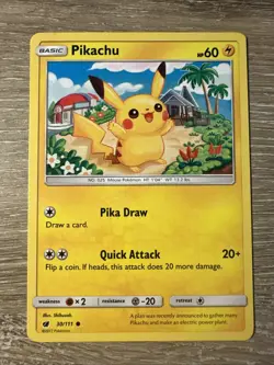 Pokemon - Crimson Invasion - PIKACHU - 030/111 - Common - Image 1
