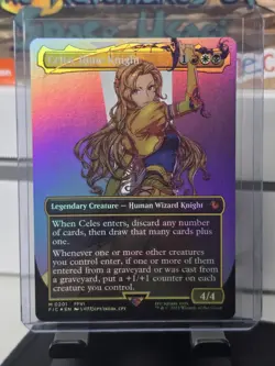 Celes, Rune Knight Borderless Commander: Final Fantasy Magic The Gathering Foil - Image 1