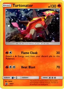 Pokemon TCG Turtonator Black Star Promos SM27 Sun & Moon Cosmos Holo NM/M Promo - Image 1