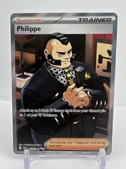 Philippe 110/086 Pokemon TCG Chaos Rising Ultra Rare Trainer Holo NM - Image 1