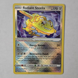 Pokemon TCG Radiant Steelix 124/196 Swsh11 Lost Origin Holo Eng - Image 1
