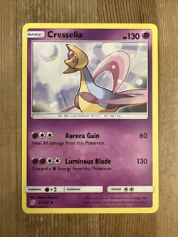 Pokemon TCG Cresselia Unified Minds 87/236 Regular Uncommon NM - Image 1
