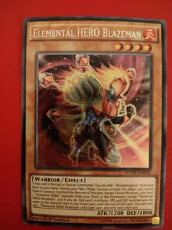 Yu-Gi-Oh Elemental HERO Blazeman WSUP-EN032 - Image 1
