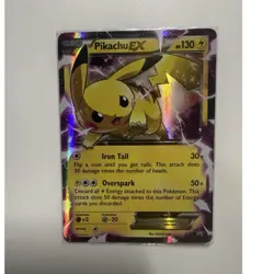 Pokemon Pikachu EX Promo Holo 130 HP Card XY84 XY Set English - Image 1