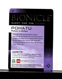 BIONICLE QUEST FOR MASKS 1ST ED CARD #117 POHATU - Image 2