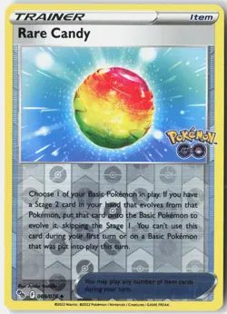 Rare Candy Reverse Holo Uncommon Pokemon GO 069/078 NM - Image 1