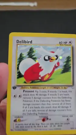 1ST EDITION 2001 Neo Revelation Delibird Holo Foil 5/64 Pokemon TCG - Image 2