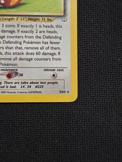 1ST EDITION 2001 Neo Revelation Delibird Holo Foil 5/64 Pokemon TCG - Image 5