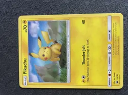 Pokemon TCG Pikachu SM183 Sm Black Star Promo Holo Card LP #1 - Image 1