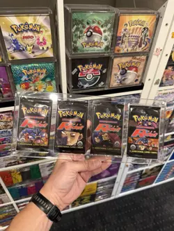 Pokemon TCG - WOTC Rocket 1st Edition Art Set In Acrylic (Empty) All 4 Artworks - Image 1