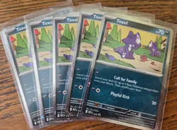 Lot Of 5 Toxel 078 Promo Cosmos Holo NM Pokemon TCG MEP - Image 1