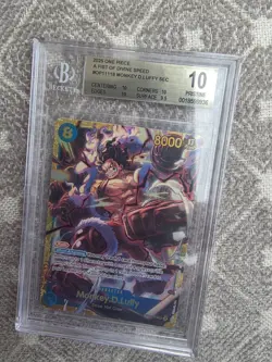 2025 ONE PIECE OP11- A Fist of Divine Speed #118 MONKEY D.LUFFY BGS 10 - Image 2