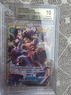 2025 ONE PIECE OP11- A Fist of Divine Speed #118 MONKEY D.LUFFY BGS 10 - Image 3