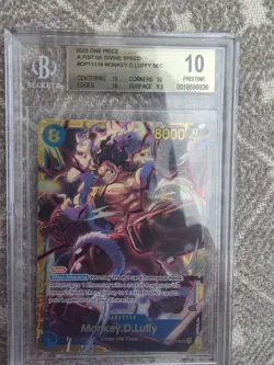 2025 ONE PIECE OP11- A Fist of Divine Speed #118 MONKEY D.LUFFY BGS 10 - Image 4