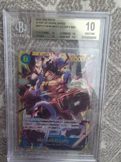 2025 ONE PIECE OP11- A Fist of Divine Speed #118 MONKEY D.LUFFY BGS 10 - Image 5
