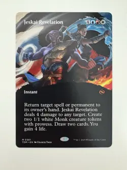 Jeskai Revelation Showcase MTG Magic the Gathering Card NM Near Mint TDM - Image 1