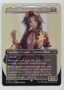 Aerith Gainsborough (Borderless Number) Foil #0374 - Image 1