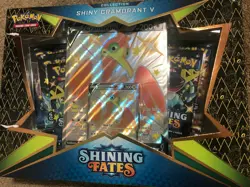 NEW FACTORY SEALED Pokemon Cards TCG Shining Fates Shiny Cramorant V Collection 820650809828 - Image 1