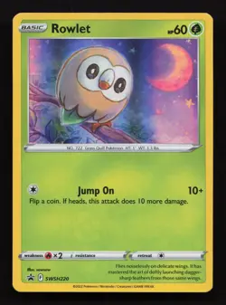Rowlet - SWSH220 Promo SWSH: Sword & Shield Promo Cards LP 2019 - Image 1