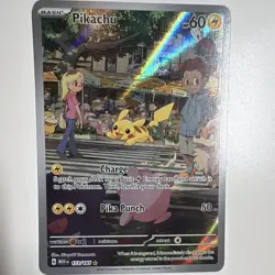 Pokemon Scarlet & Violet 151 Pikachu 173/165 Illustration Rare Full Art Holo - Image 1