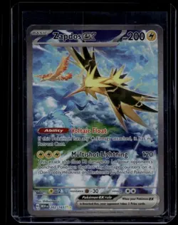 Pokemon TCG Zapdos ex 202/165 Scarlet & Violet 151 Special Illustration NM - Image 1