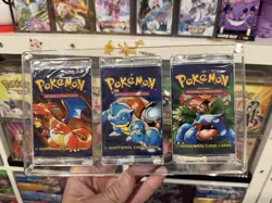 Pokemon TCG - WOTC Base Set Unlimited Art Set In Acrylic (Empty) All 3 Artworks - Image 1